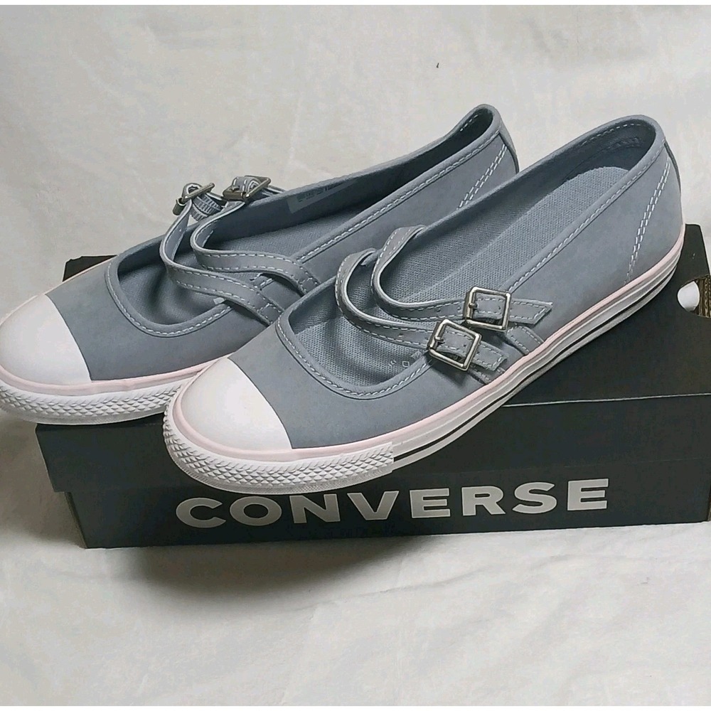 CONVERSE Chuck Taylor All Star Dainty Mary Jane Shoes Lt Blue Size 8